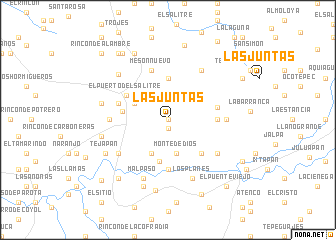 map of Las Juntas