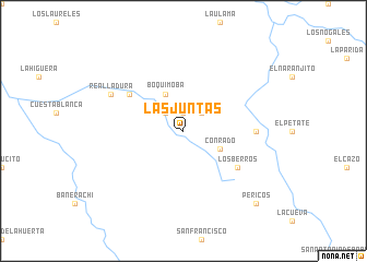 map of Las Juntas