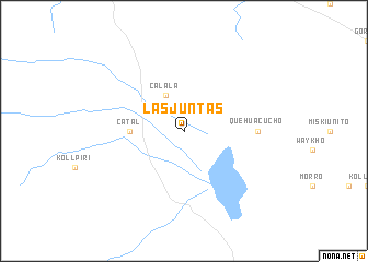 map of Las Juntas