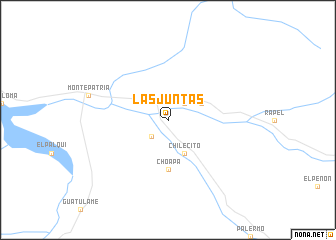 map of Las Juntas