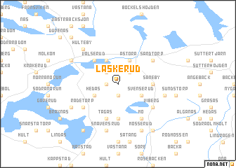 map of Laskerud