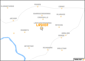 map of Lasker