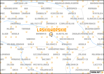 map of Laski Dworskie