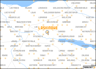 map of Laski Nowe