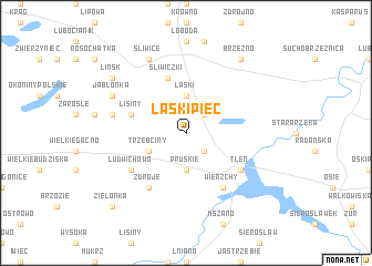map of Łąski Piec