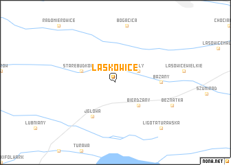 map of Laskowice