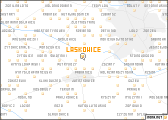 map of Łaskowice