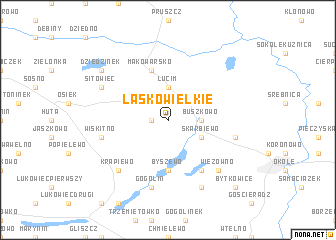 map of Łąsko Wielkie