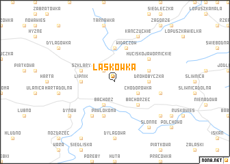 map of Laskówka