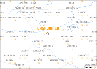 map of Laskownica