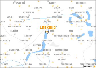 map of Laskowo