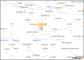 map of Laško