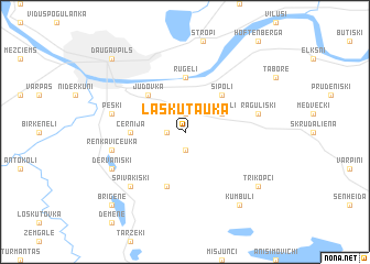 map of Laskutauka