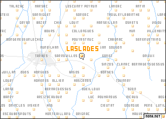 map of Laslades