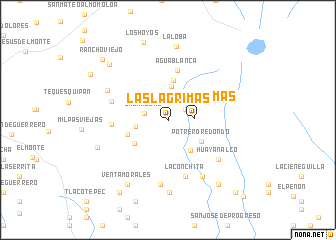 map of Las Lágrimas