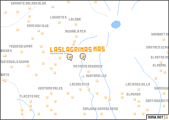 map of Las Lágrimas