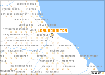 map of Las Lagunitas