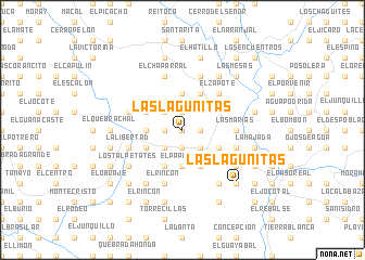 map of Las Lagunitas