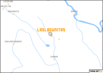 map of Las Lagunitas