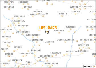 map of Las Lajas