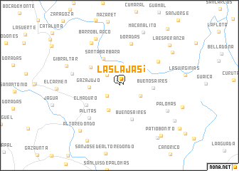 map of Las Lajas