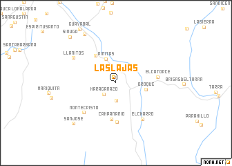 map of Las Lajas