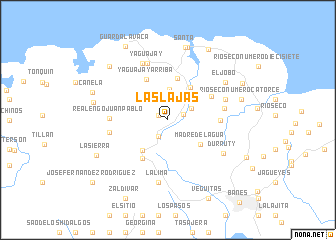 map of Las Lajas