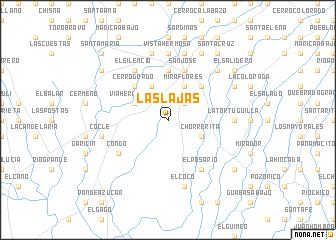 map of Las Lajas