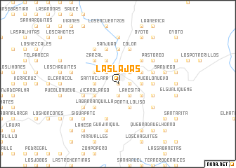 map of Las Lajas