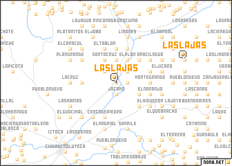 map of Las Lajas