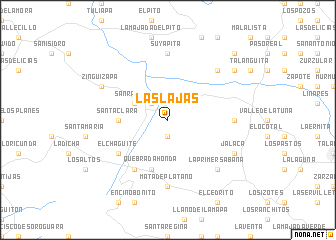 map of Las Lajas