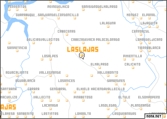 map of Las Lajas