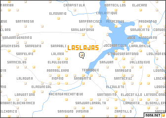 map of Las Lajas