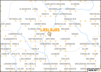 map of Las Lajas