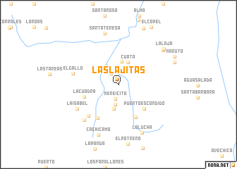 map of Las Lajitas