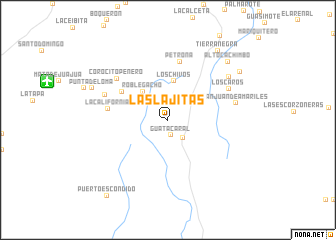 map of Las Lajitas