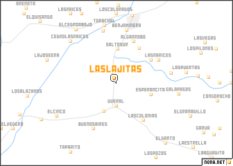 map of Las Lajitas