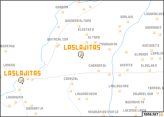 map of Las Lajitas