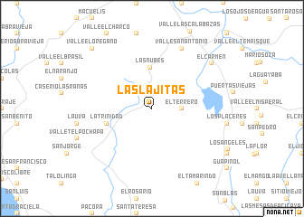 map of Las Lajitas