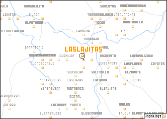 map of Las Lajitas