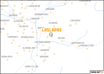 map of Las Lapas