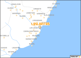 map of Las Laritas