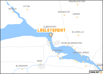 map of Lasleys Point