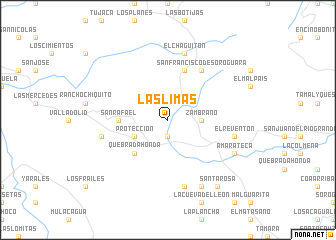 map of Las Limas