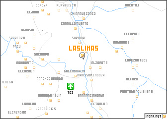 map of Las Limas