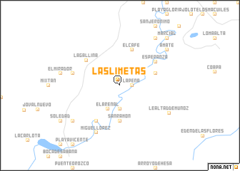 map of Las Limetas