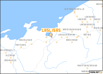 map of Las Lisas