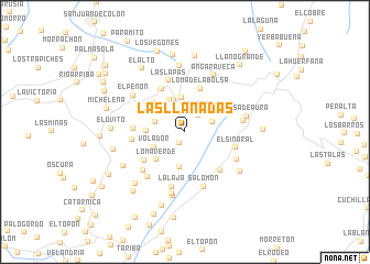 map of Las Llanadas