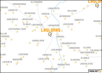 map of Las Lomas