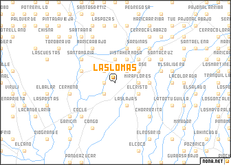 map of Las Lomas